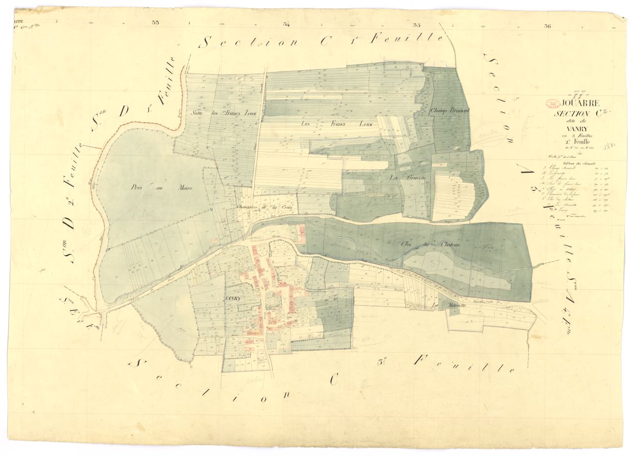 Section C dite de Vanry, en 3 feuilles, 2eme feuille