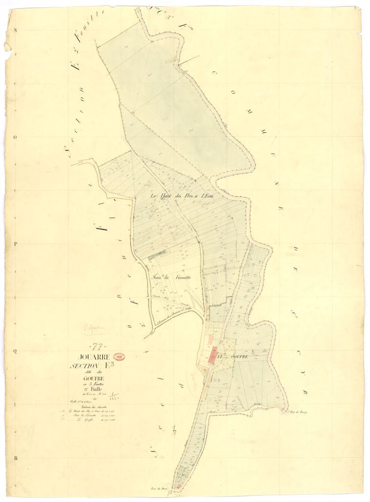 Section E dite du Goufre, en 3 feuilles, 3eme feuille