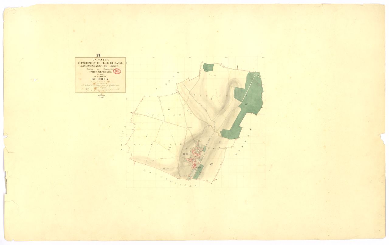 Tableau d'assemblage, 4 sections