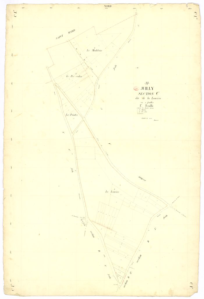 Section C dite de Louviere, en 2 feuilles, 1ere feuille