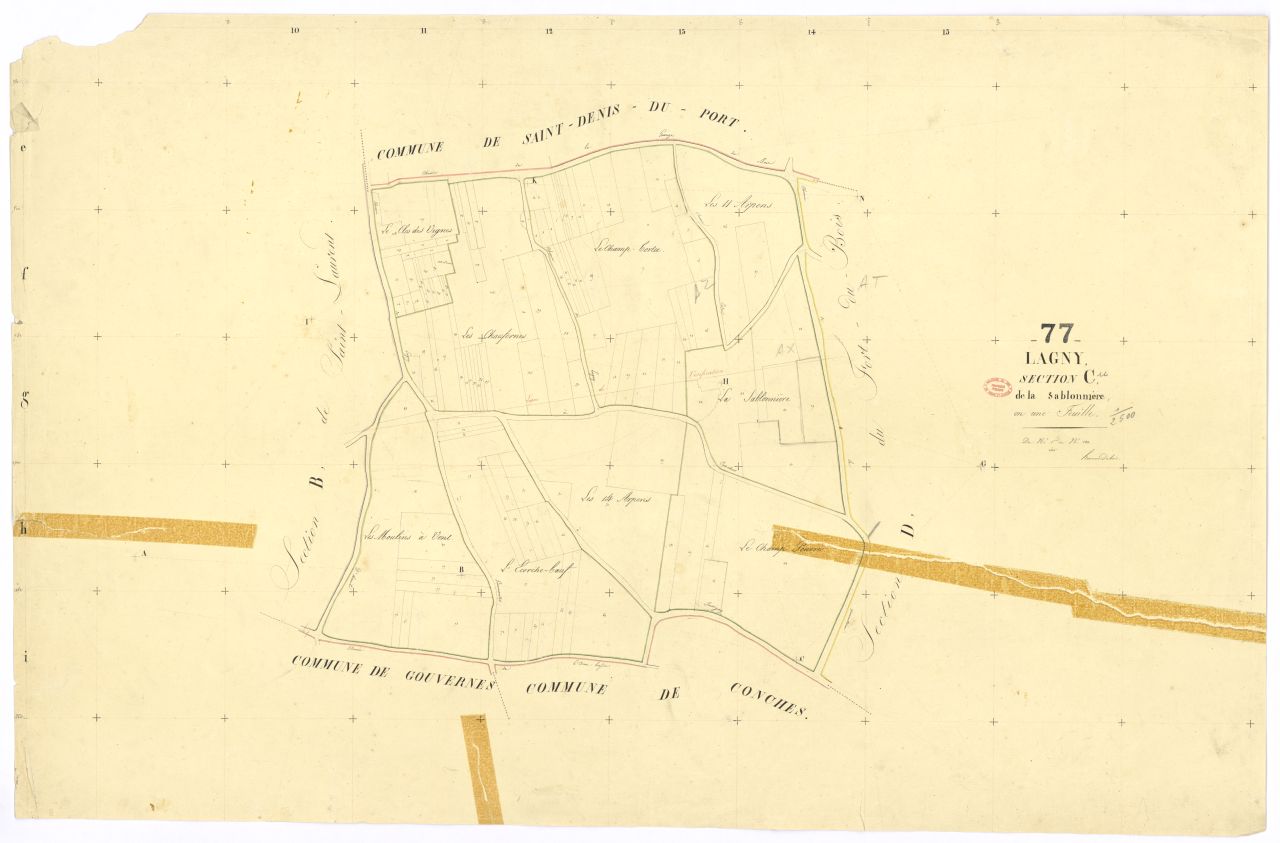 Section C dite de la Sablonniere, feuille unique
