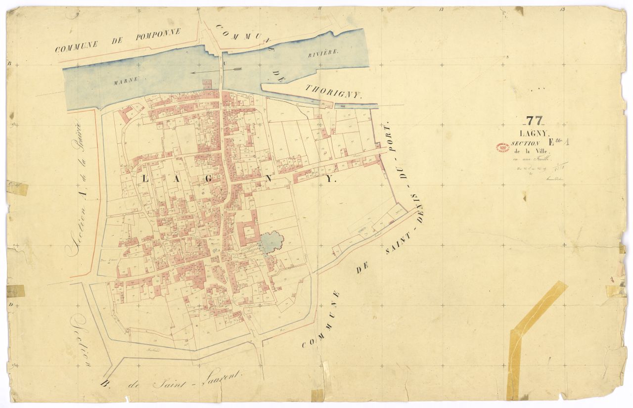 Section E dite de la Ville, feuille unique