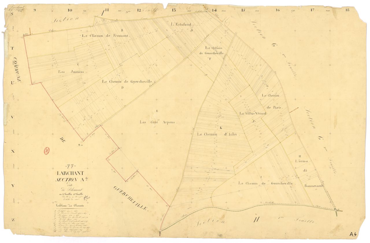 Section A dite de Blomont, en 4 feuilles, 4eme feuille