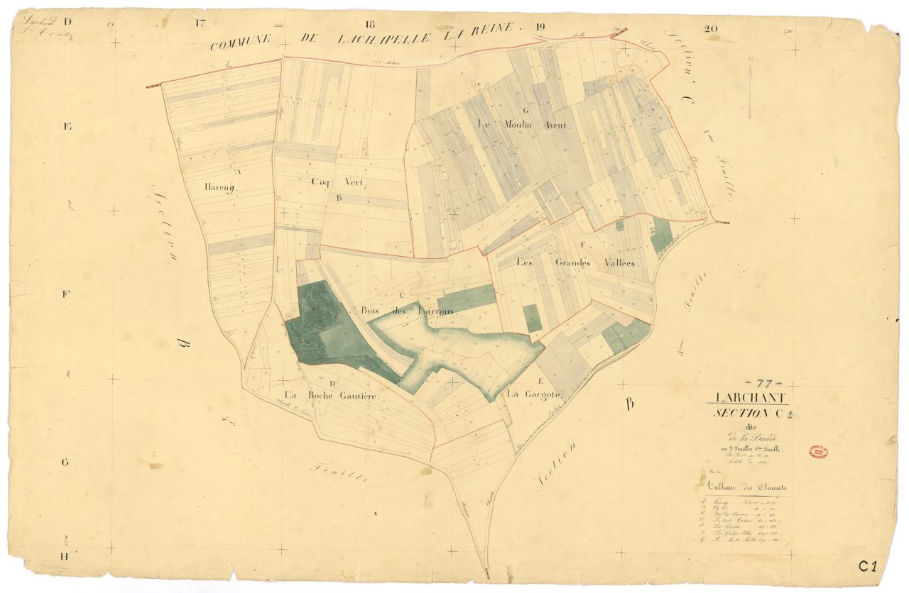 Section C dite de Baude, en 3 feuilles, 1ere feuille