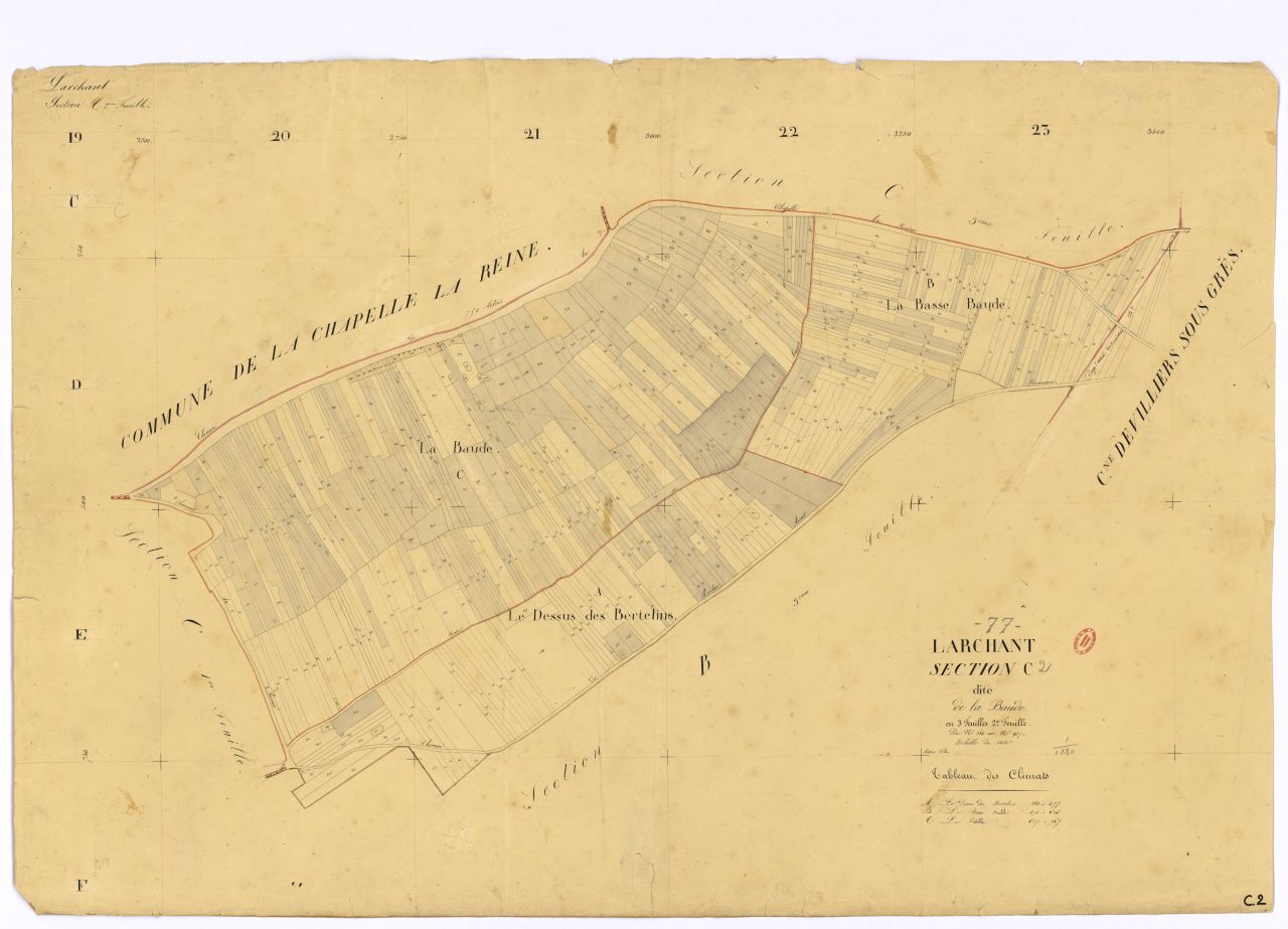 Section C dite de Baude, en 3 feuilles, 2eme feuille