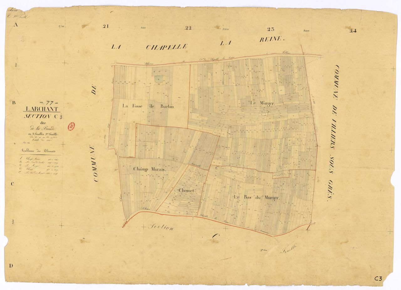 Section C dite de Baude, en 3 feuilles, 3eme feuille
