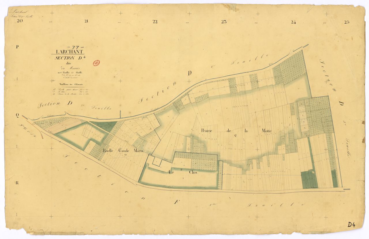 Section D dite du Marais, en 6 feuilles, 4eme feuille
