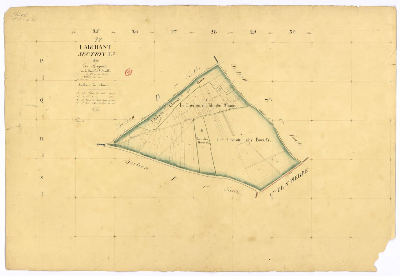 Section E dite de Rogeats, en 3 feuilles, 3eme feuille