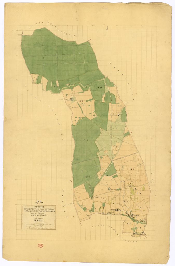 Tableau d'assemblage, 3 sections