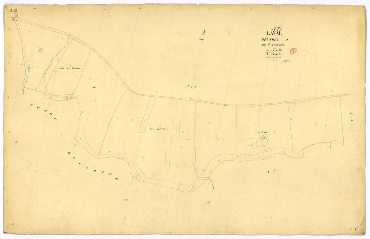 Section A dite de Fresnieres, en 7 feuilles, 2eme feuille
