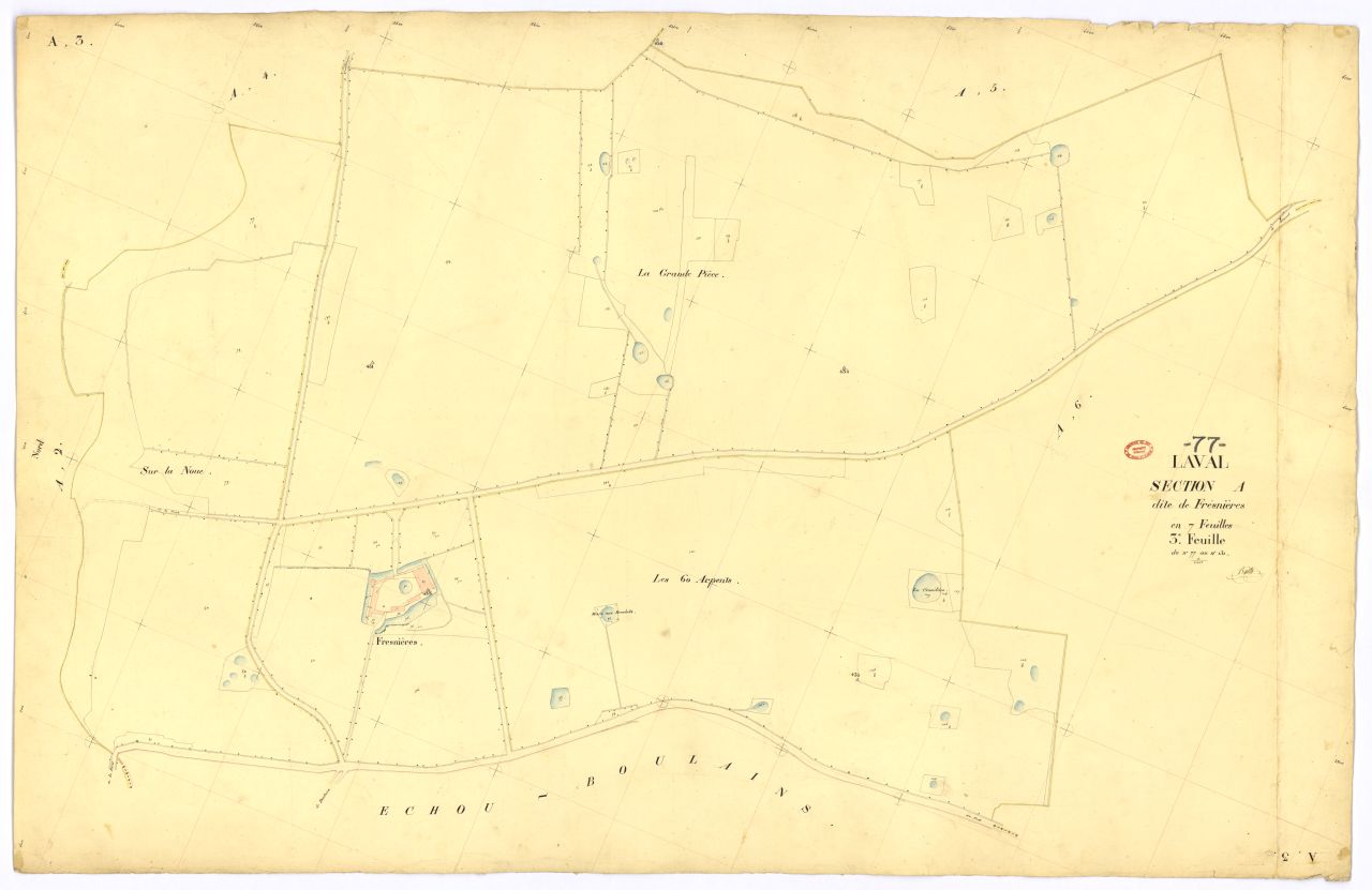 Section A dite de Fresnieres, en 7 feuilles, 3eme feuille
