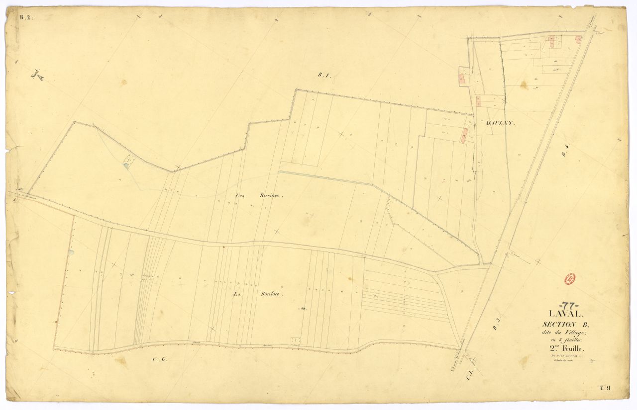 Section B dite du Village, en 8 feuilles, 2eme feuille