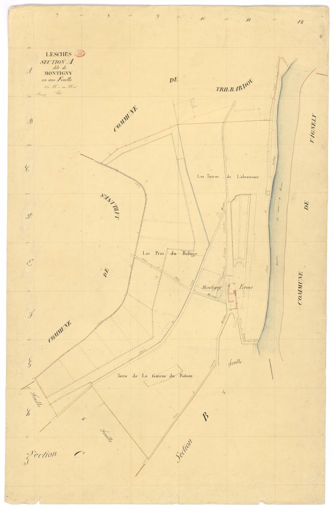 Section A dite de Montigny, feuille unique