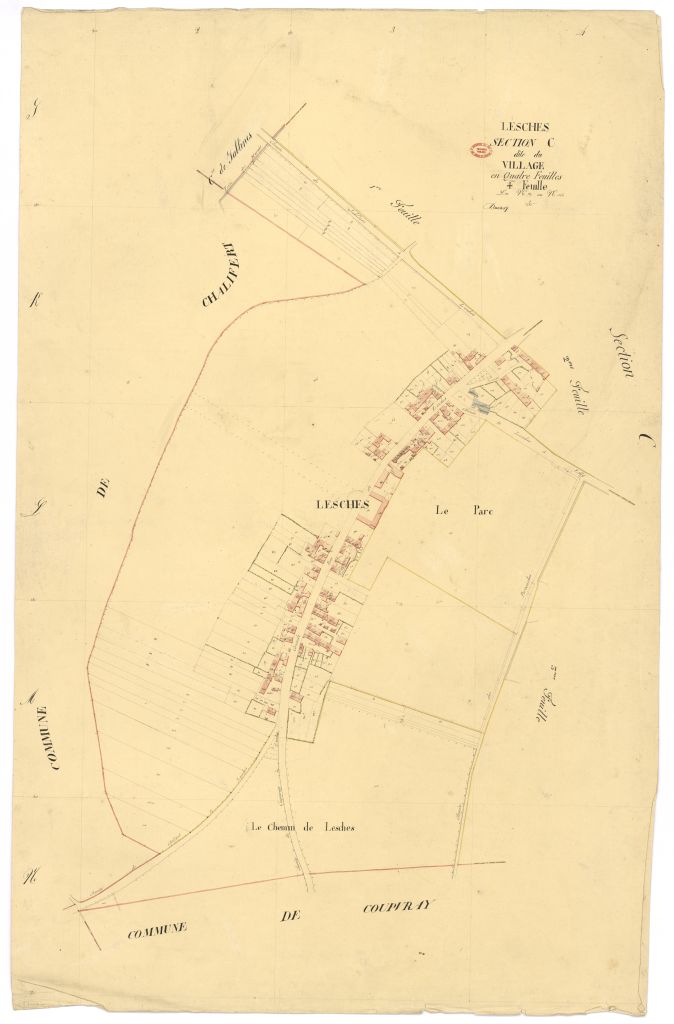 Section C dite du Village, en 4 feuilles, 4eme feuille
