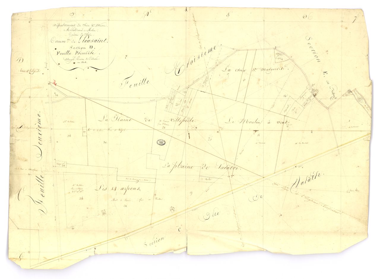 minute, section D, 1ere feuille