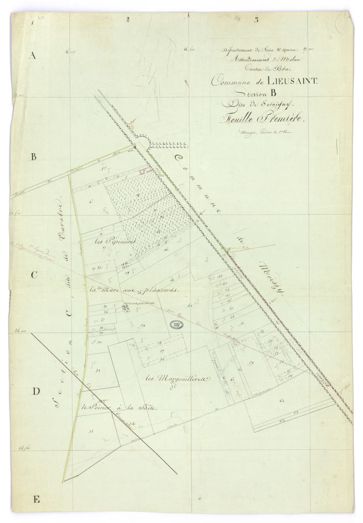 copie, section B, 1ere feuille
