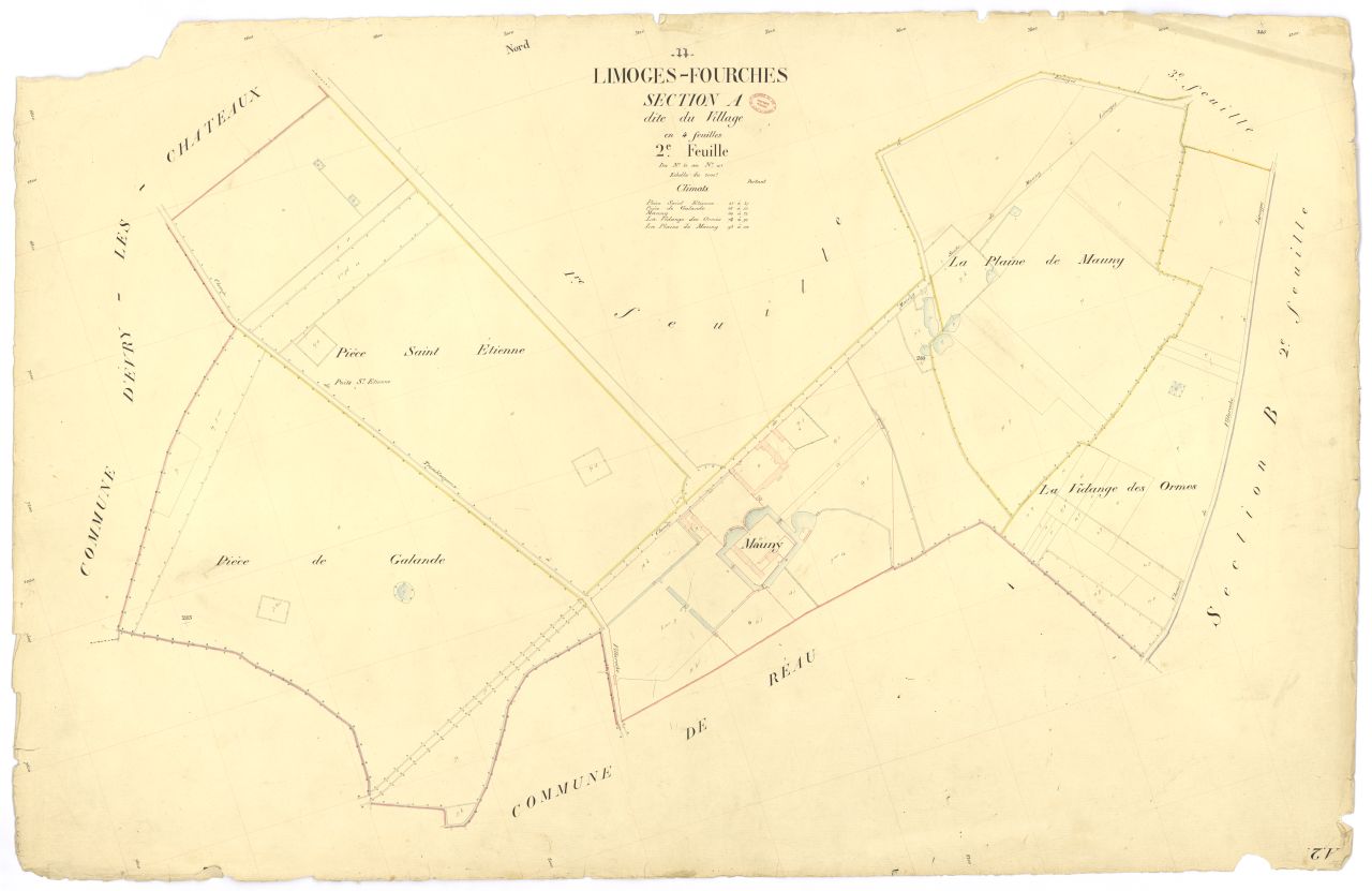 Section A dite du Village, en 4 feuilles, 2eme feuille