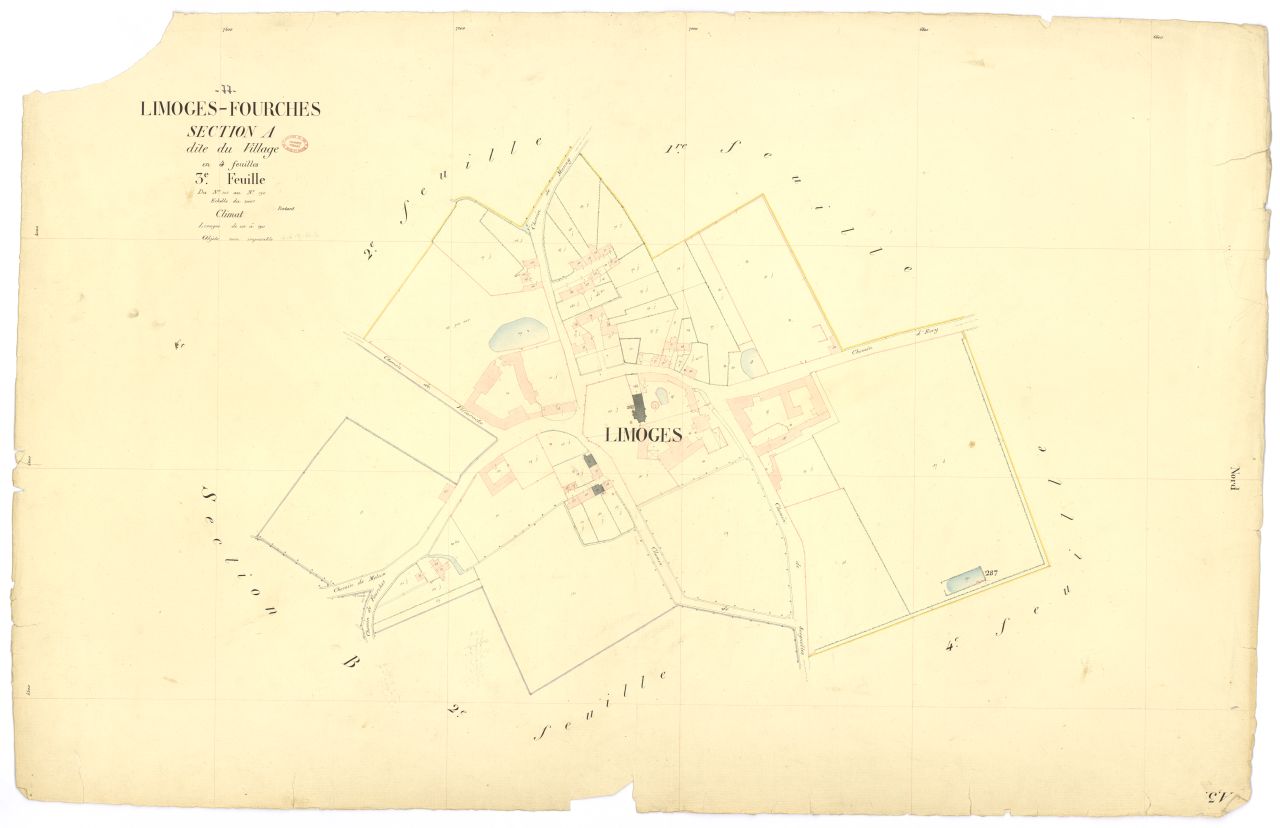 Section A dite du Village, en 4 feuilles, 3eme feuille