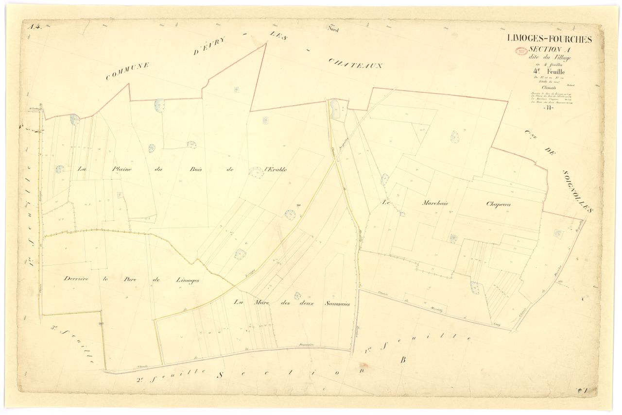Section A dite du Village, en 4 feuilles, 4eme feuille