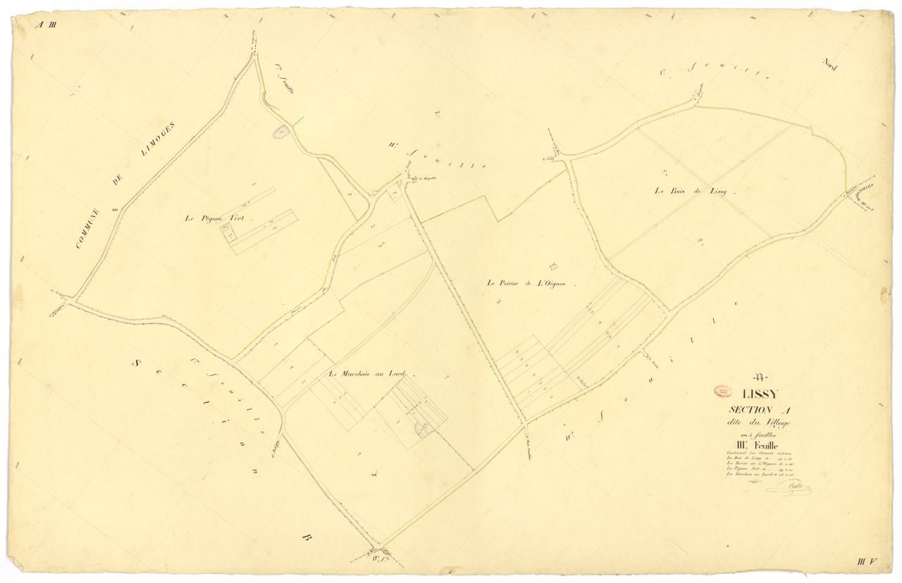 Section A dite du Village, en 5 feuilles, 3eme feuille