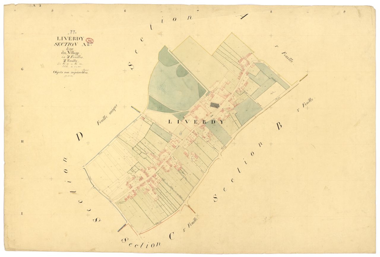 Section A dite du Village, en 2 feuilles, 2eme feuille