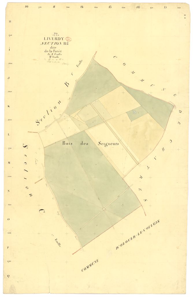 Section B dite de la Foret, en 2 feuilles, 2eme feuille