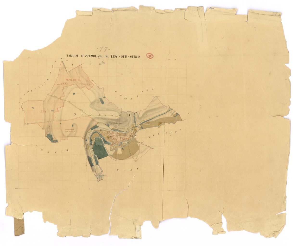 Tableau d'assemblage, 2 sections