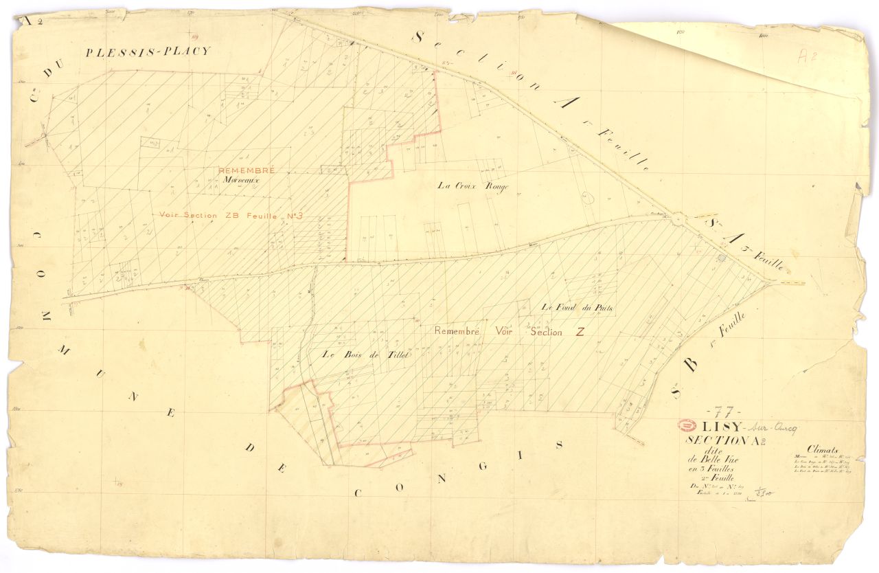 Section A dite de la Belle-Vue, en 3 feuilles, 2eme feuille