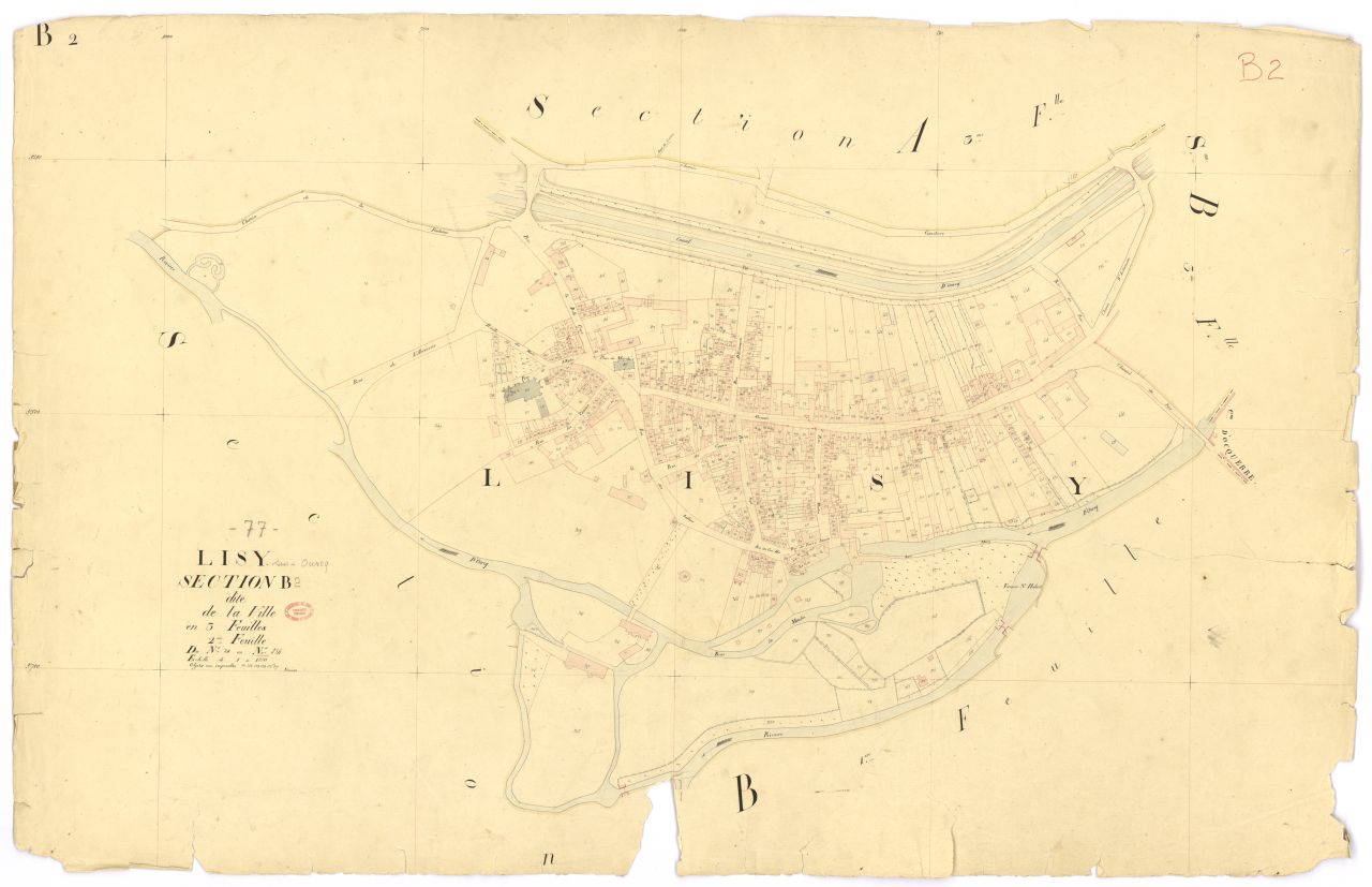 Section B dite de la Ville, en 3 feuilles, 2eme feuille