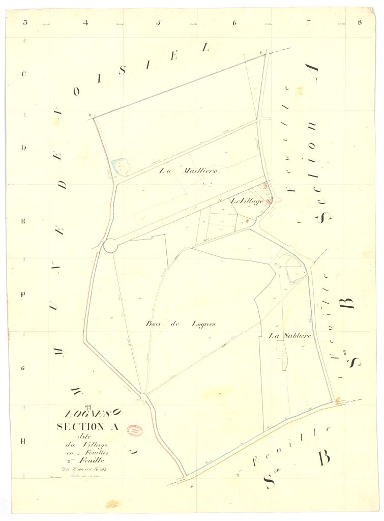 Section A dite du Village, en 2 feuilles, 2eme feuille