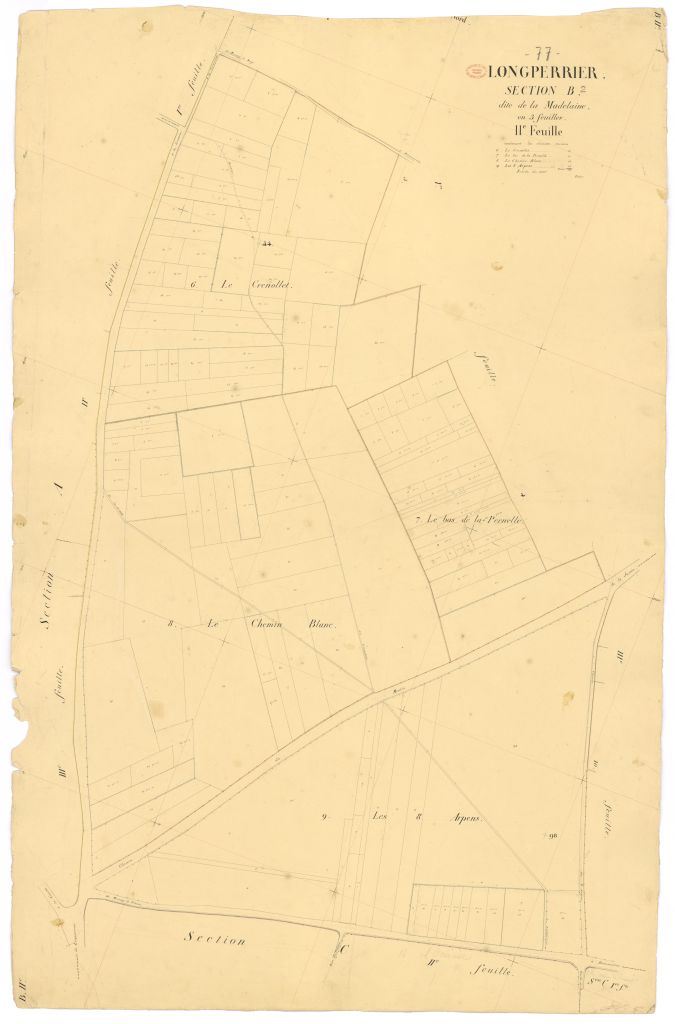 Section B dite de la Madeleine, en 3 feuilles, 2eme feuille