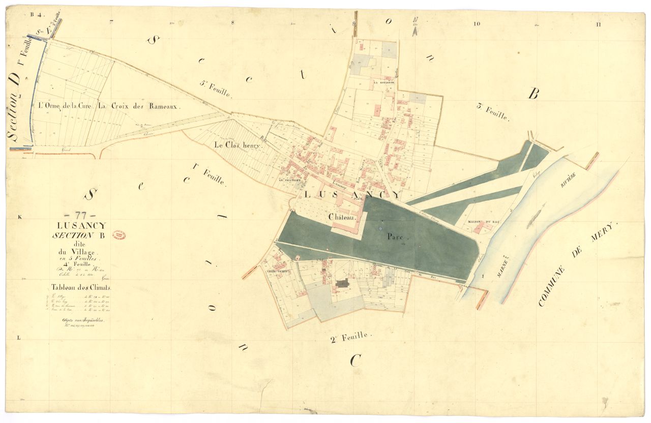 Section B dite du Village, en 5 feuilles, 4eme feuille