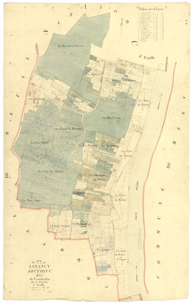 Section C dite de Veauharlin, en 3 feuilles, 3eme feuille