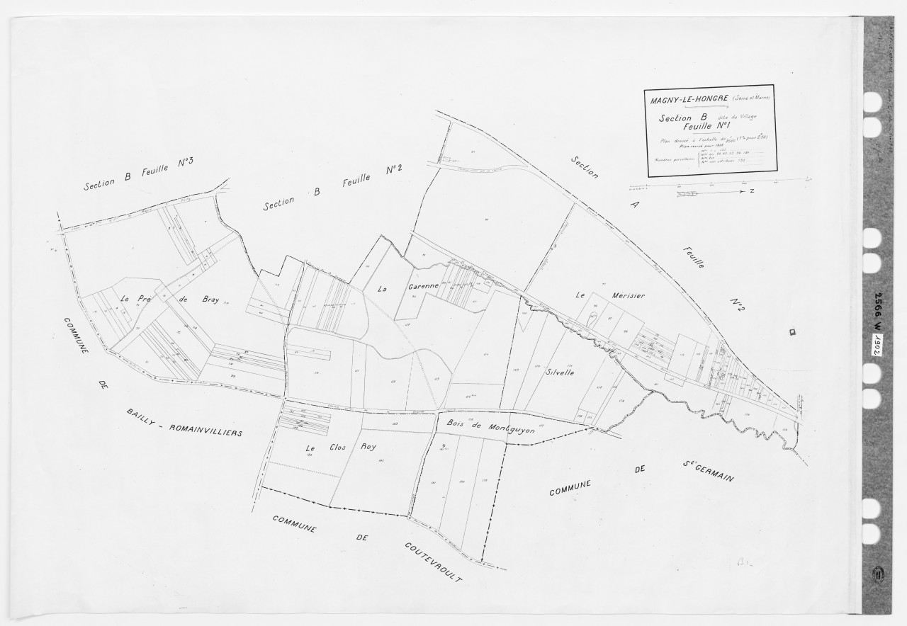 Section B dite du Village, 1ere feuille
