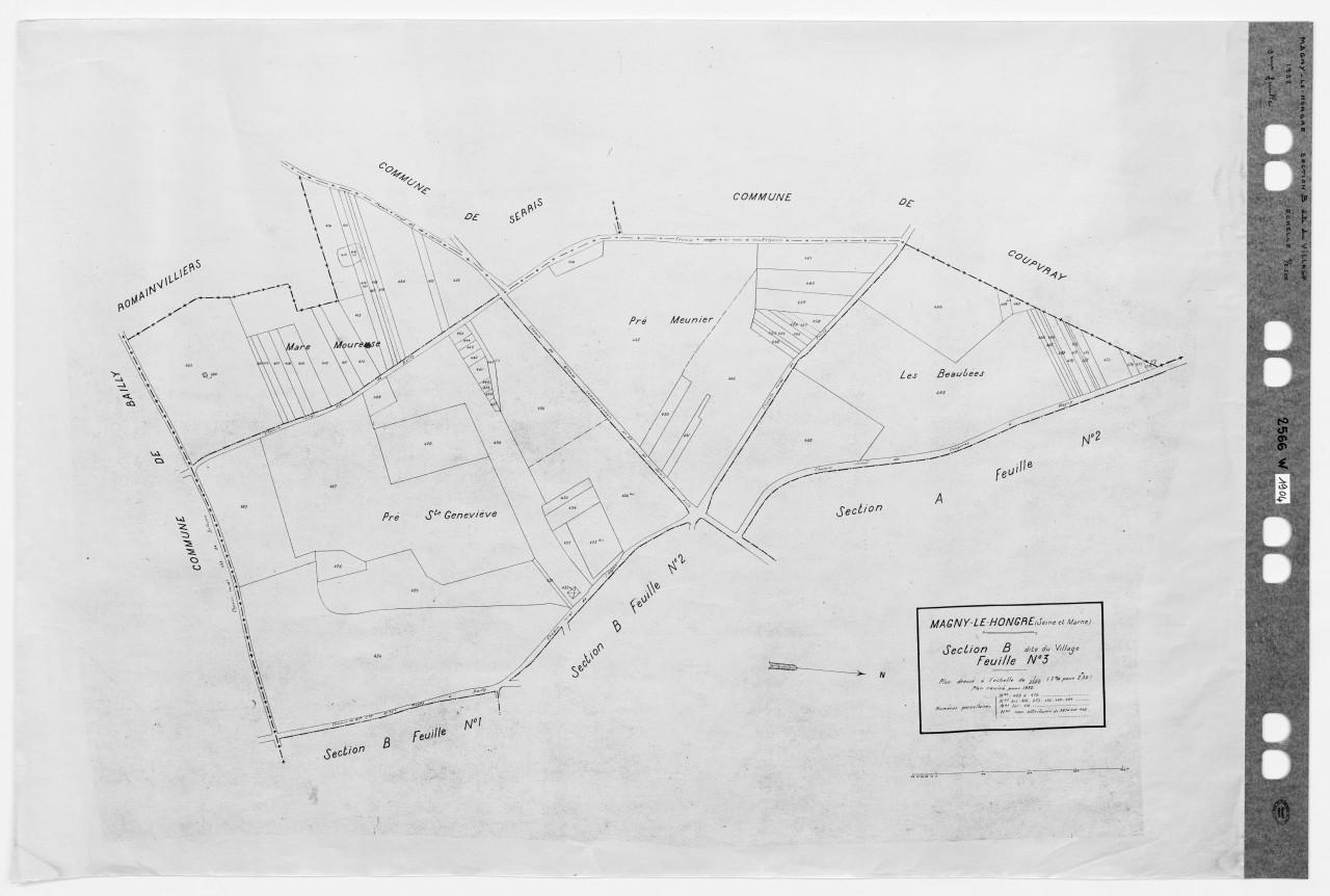 Section B dite du Village, 3eme feuille