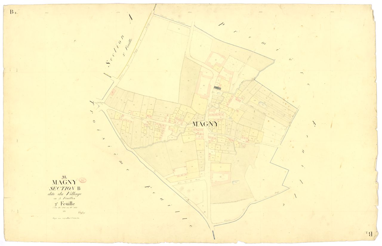 Section B dite du Village, en 3 feuilles, 2eme feuille
