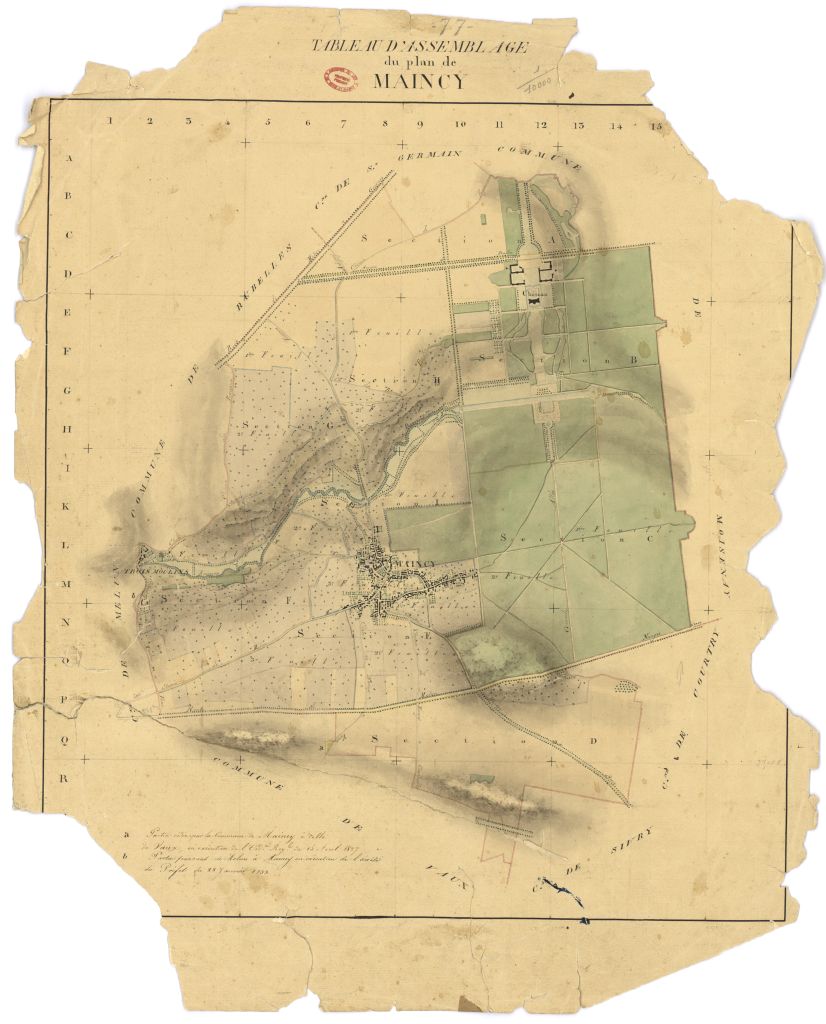 Tableau d'assemblage, 10 sections