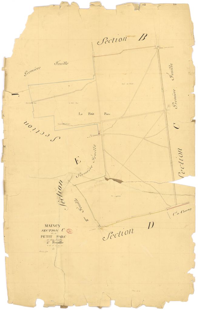 Section C dite du Petit-Parc, en 2 feuilles, 2eme feuille