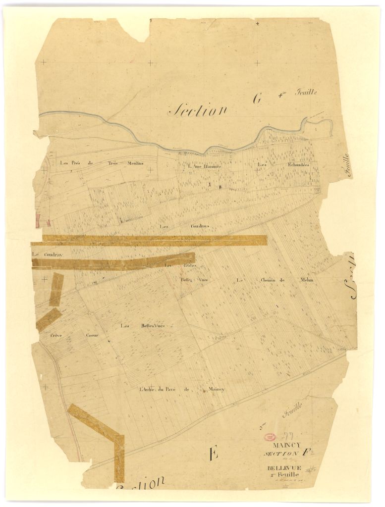 Section F dite de Bellevue, en 2 feuilles, 2eme feuille