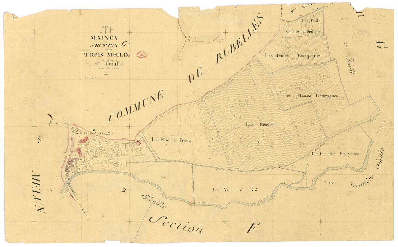Section G dite des Trois-Moulins, en 4 feuilles, 4eme feuille