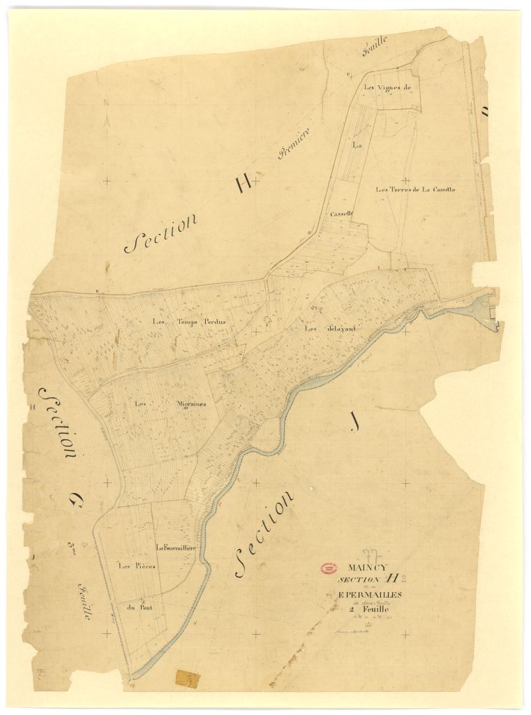 Section H dite d'Epermailles, en 2 feuilles, 2eme feuille
