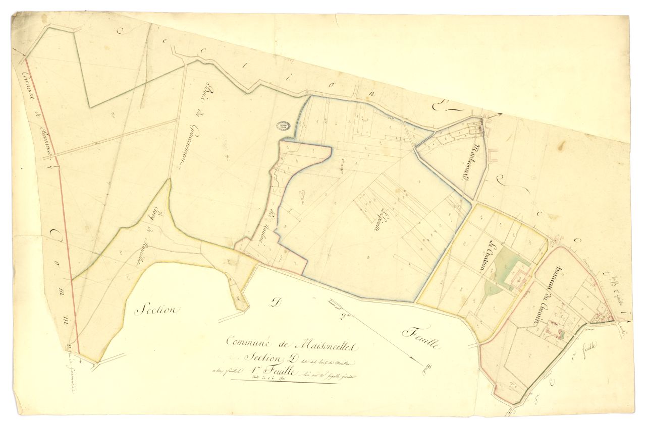 minute, section D, 1ere feuille