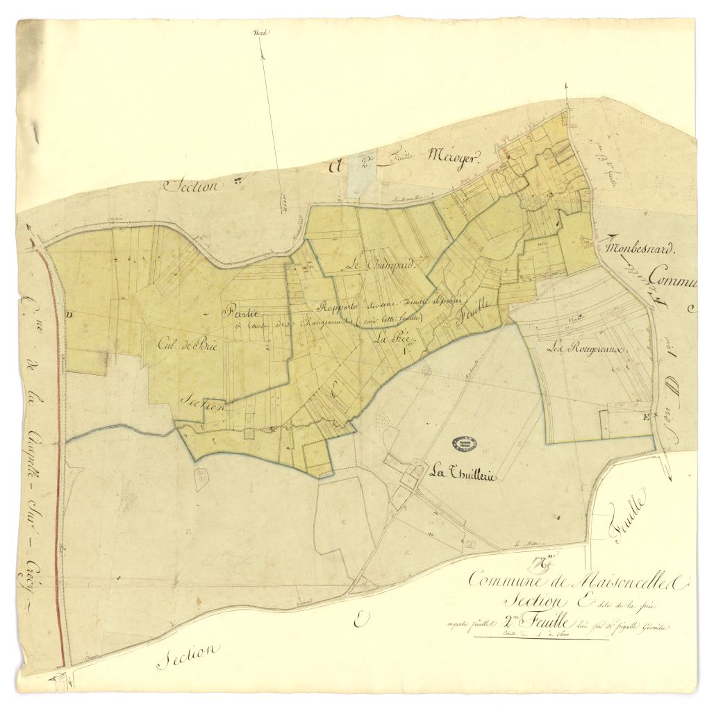 minute, section E, 2eme feuille