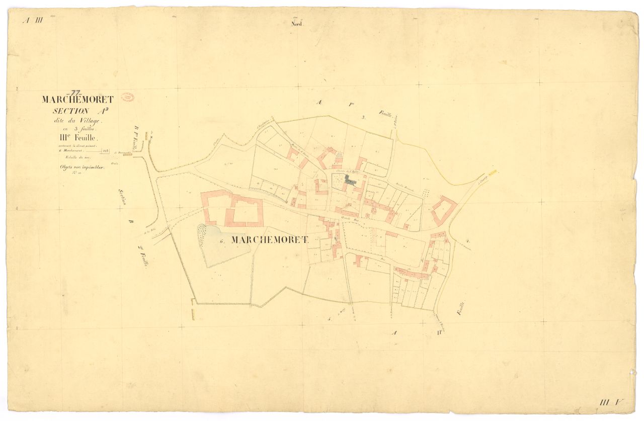 Section A dite du Village, en 3 feuilles, 3eme feuille
