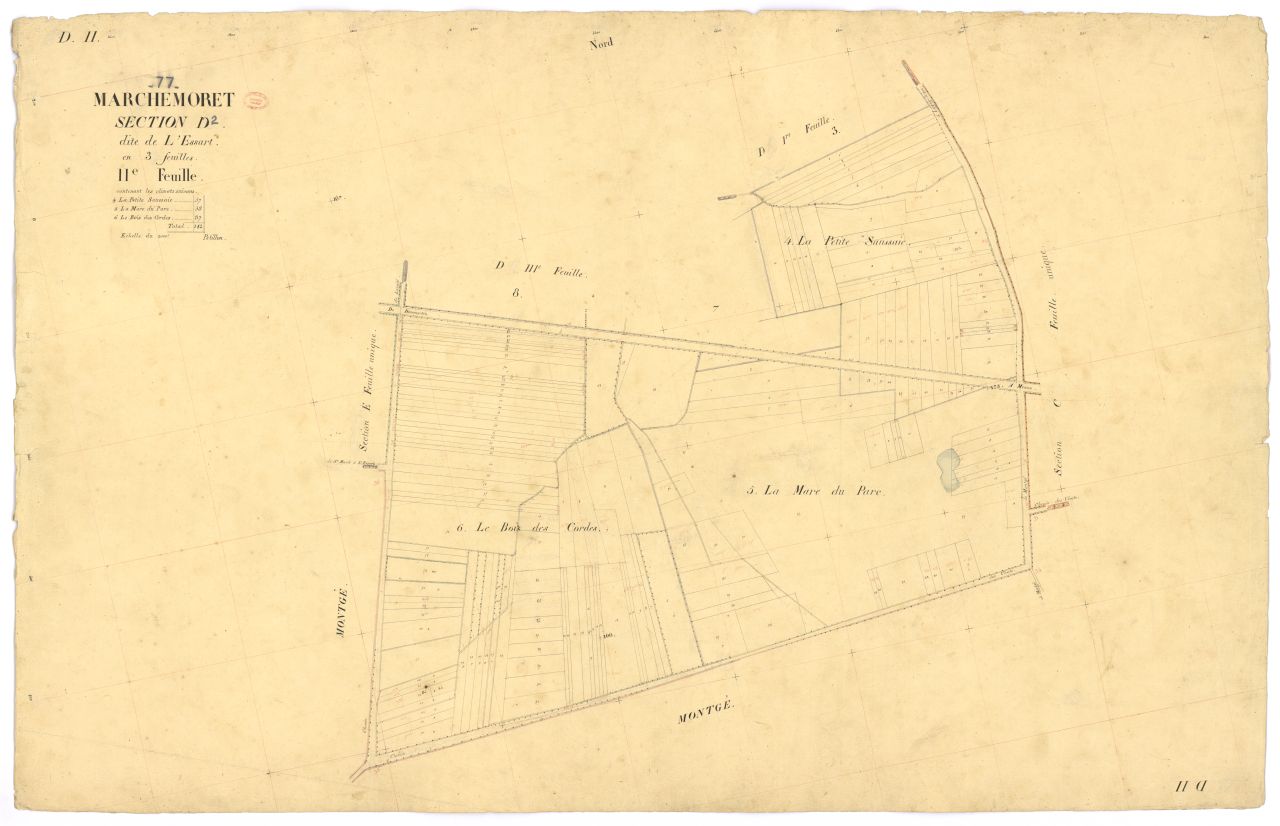 Section D dite de l'Essart, en 3 feuilles, 2eme feuille