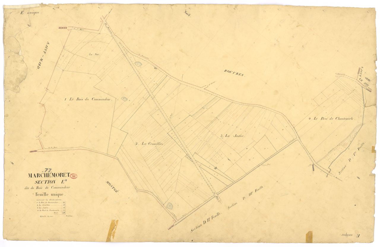 Section E dite du Bois-du-Commandeur, feuille unique