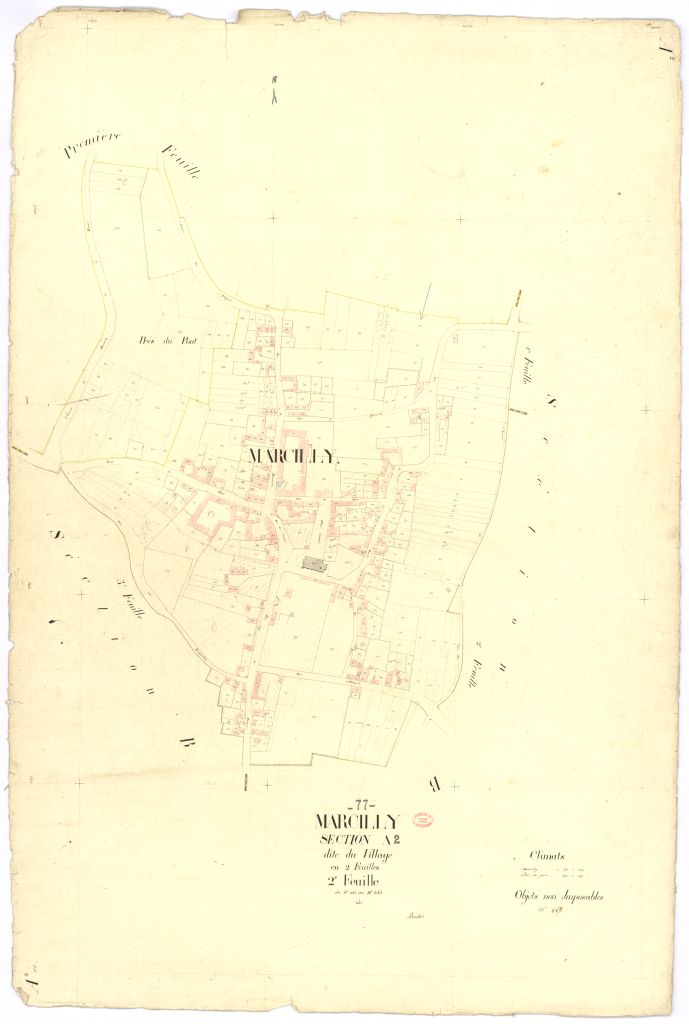 Section A dite du Village, en 2 feuilles, 2eme feuille