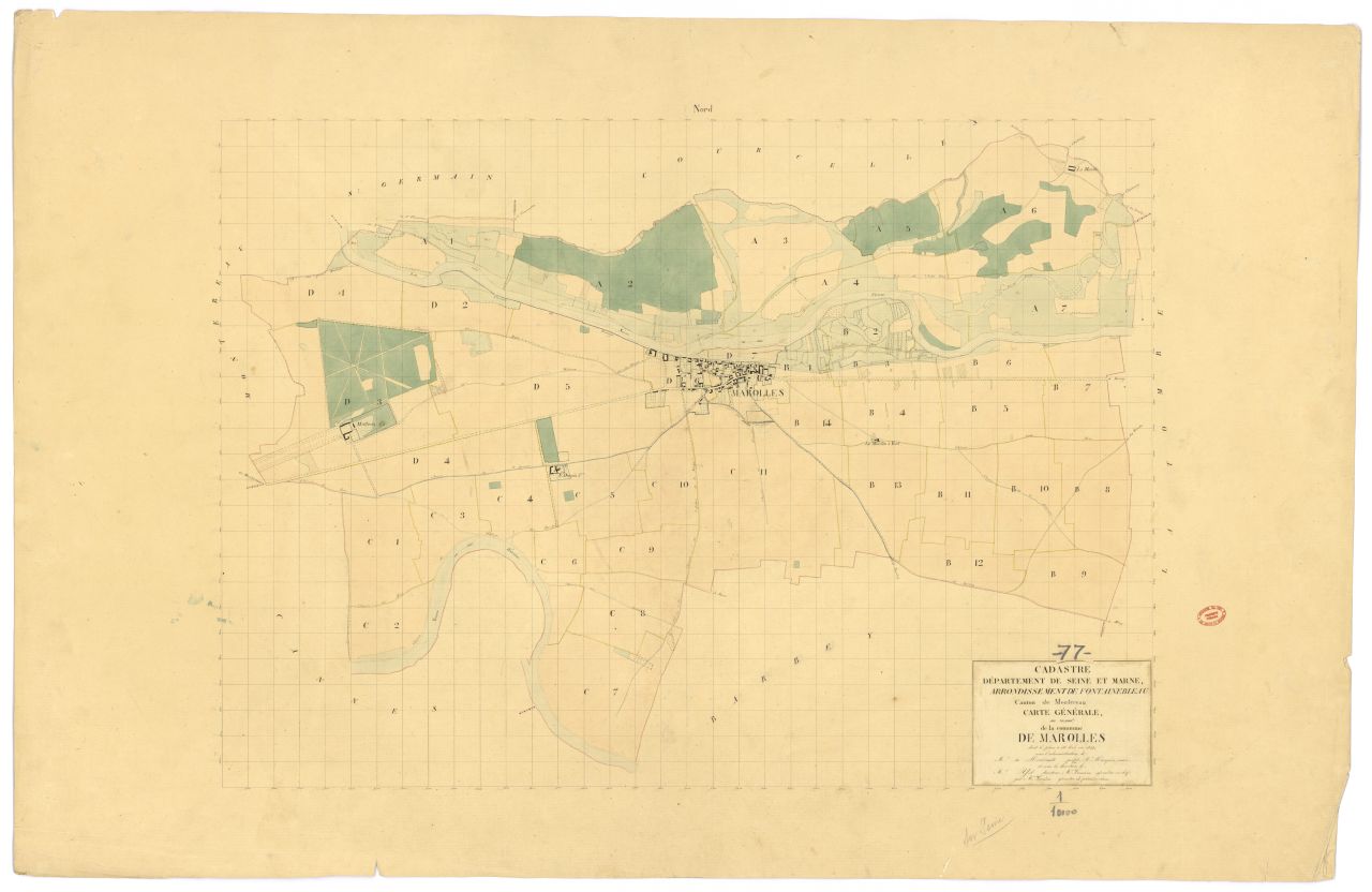 Tableau d'assemblage, 4 sections