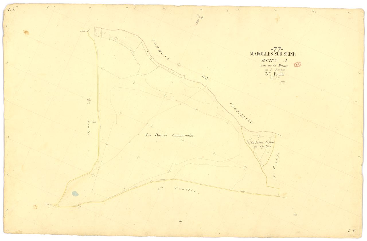 Section A dite de la Muette, en 7 feuilles, 3eme feuille
