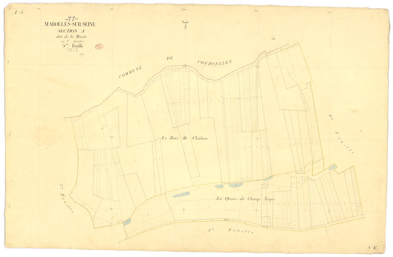 Section A dite de la Muette, en 7 feuilles, 5eme feuille